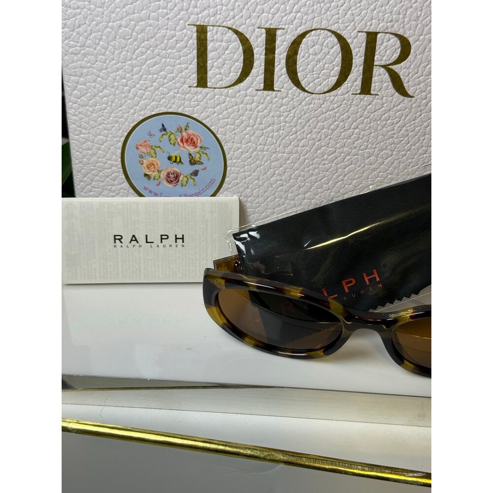 Ralph By Ralph Lauren Yellow Havana Dark Brown Lense (RA5306U 583673)-NEW w CASE - Picture 6 of 9